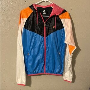 Nike Multicolor Hooded Windbreaker